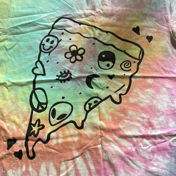 Hippie boho pizza alien shirt - Picture 2 of 2